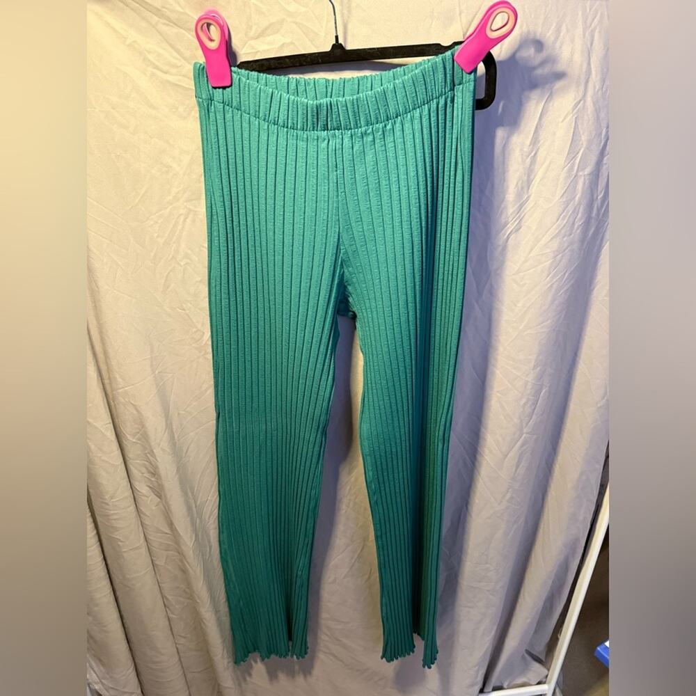 Simon Miller Green Ribbed Leggings